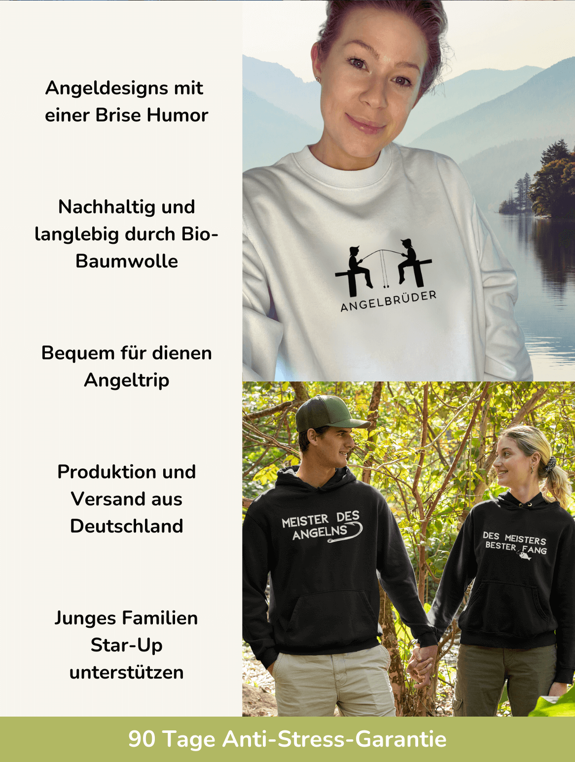 Ohne dich & mit dir - Unisex Organic Hoodies